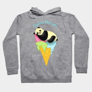 Ice Cream Panda Doodle | Cute Sweet Dreams Hoodie